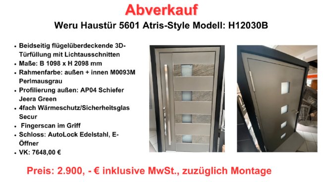 Weru Haustür Atris-Style