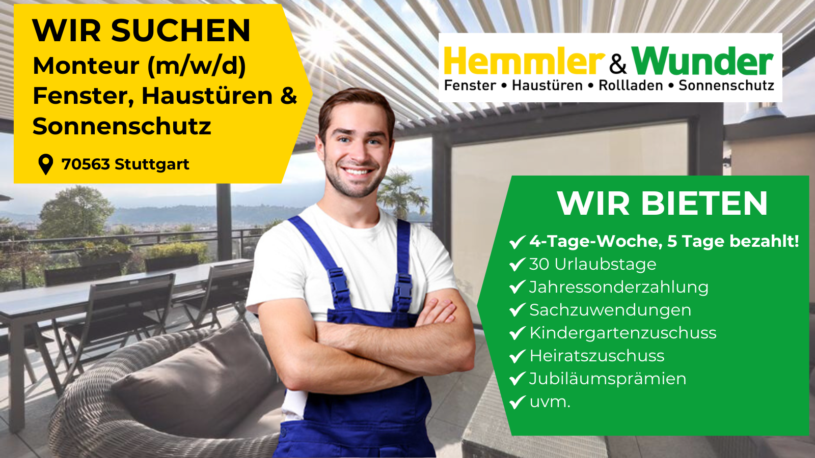 Monteur (m/w/d) gesucht Hemmler und Wunder in Stuttgart